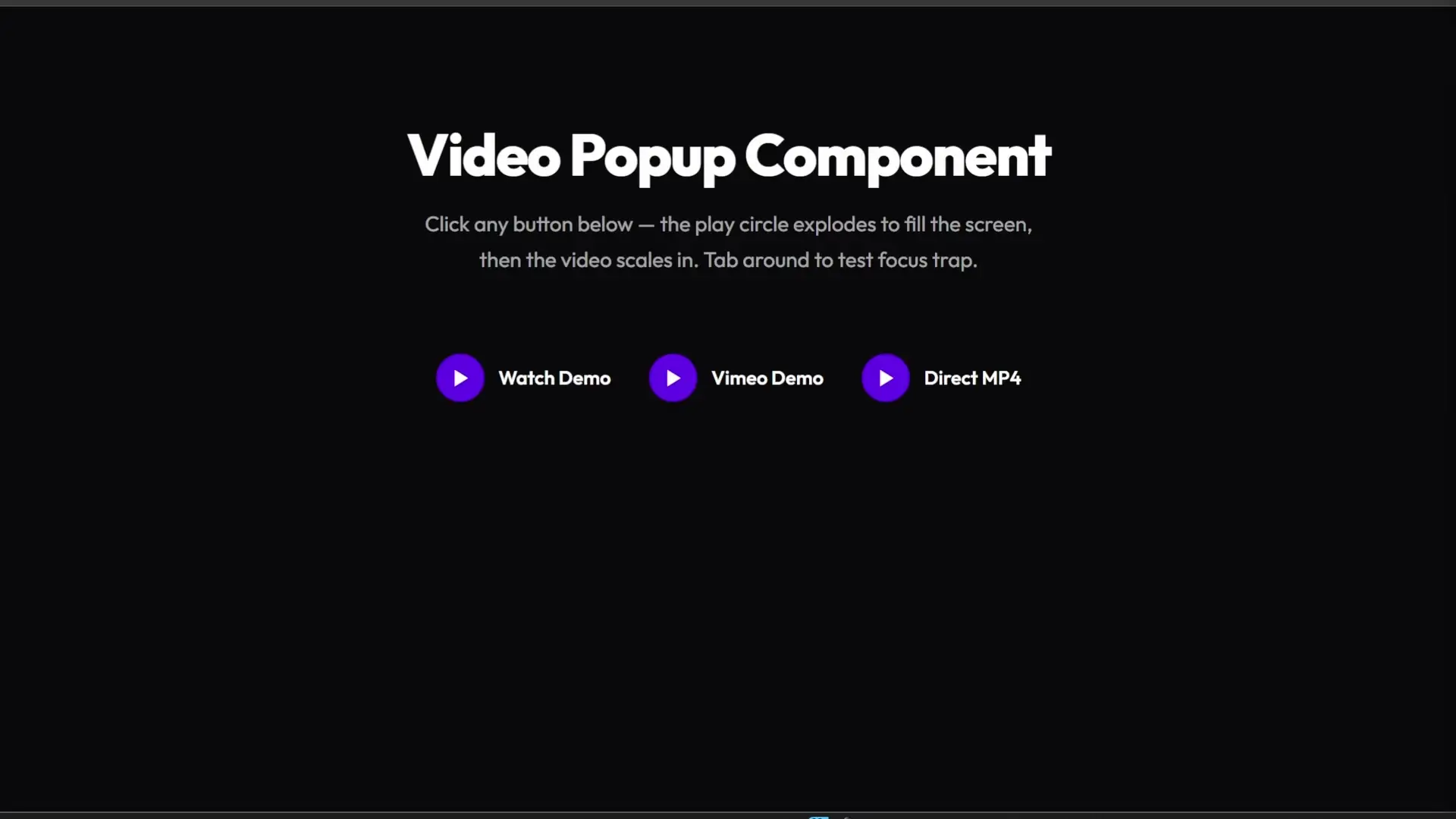 Circle Burst Video